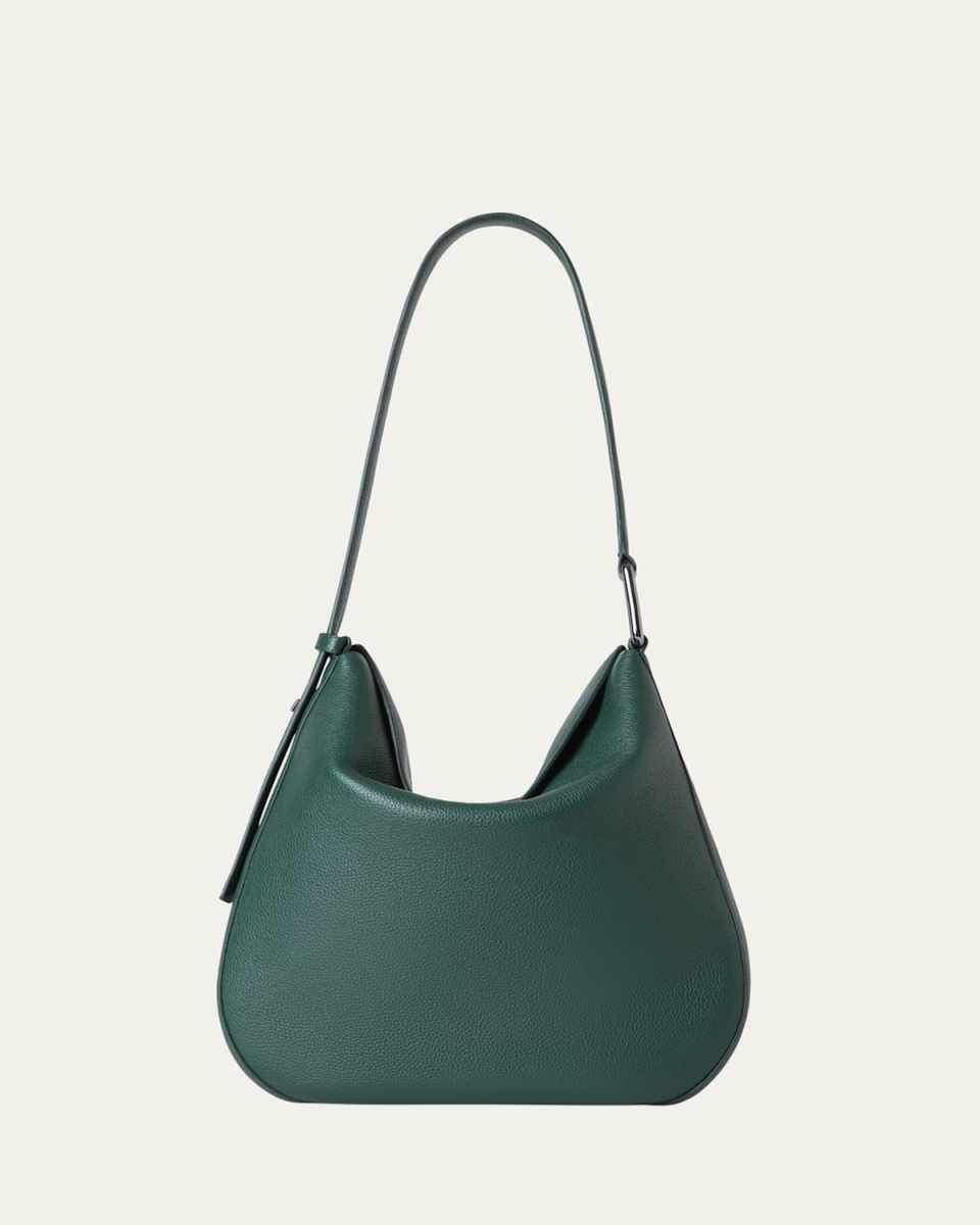 Anna Medium Leather Hobo Bag